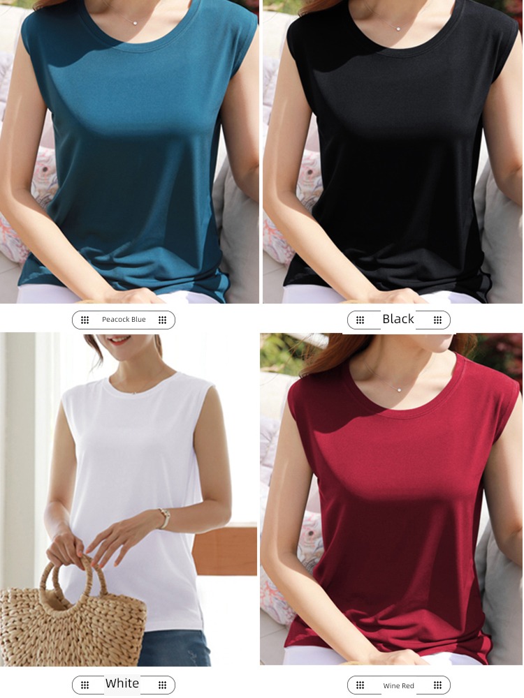 pure cotton mom camisole easy motion Sleeveless T-shirt