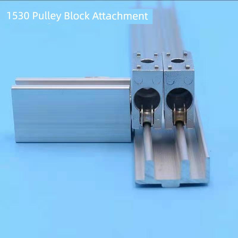 Aluminum Sliding Door Sliding Chute Roller Slide Block Rail 1530 Profile Connector Nylon Slider Sliding Corner Fitting Guide Rail