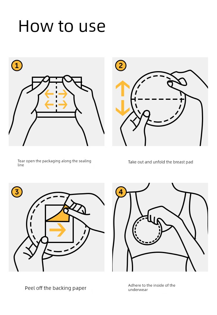 Jq Jingqi Anti-Overflow Breast Pads, Ultra-Thin Disposable Breast Pads during Lactation, Postpartum Breathable Anti-Leakage Breast Pads, Breast Pads — 20