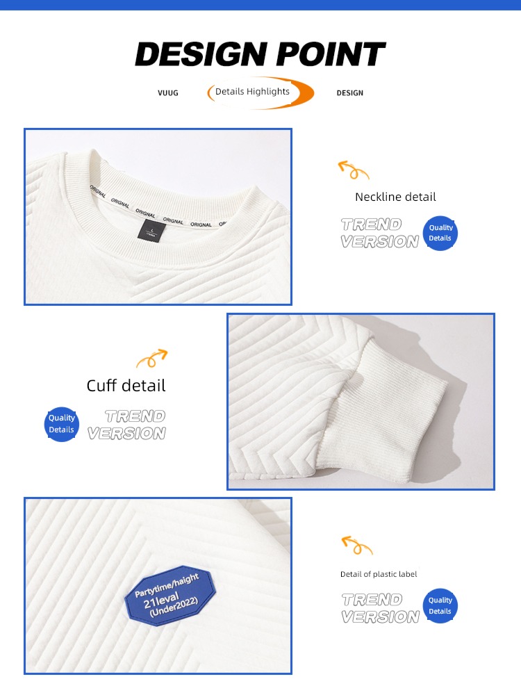 spring and autumn winter man leisure time white Long sleeve T-shirt