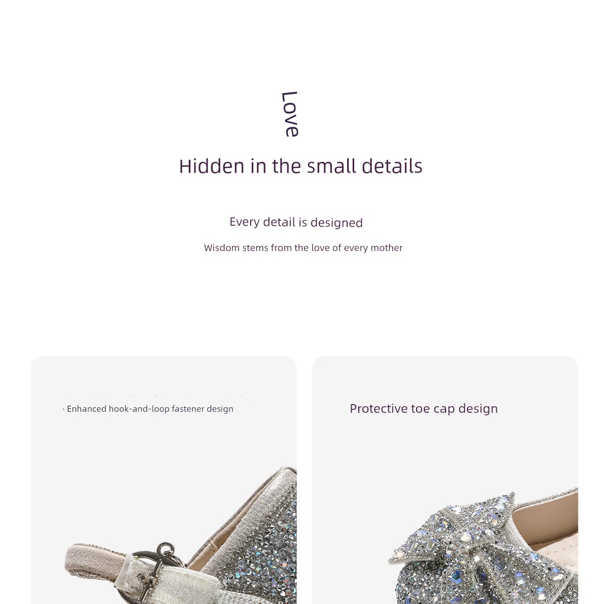 Babudou Genuine Leather Girls' Shoes Princess Crystal Shoes 2026 New Spring and Autumn Children's Soft-Soled Girls' Leather Shoes — 16