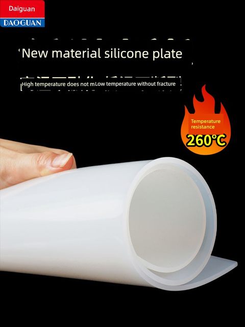 Silicone board high temperature resistant silicone gasket rubber square plate seal flat gasket thick processing silicone skin anti-slip food grade