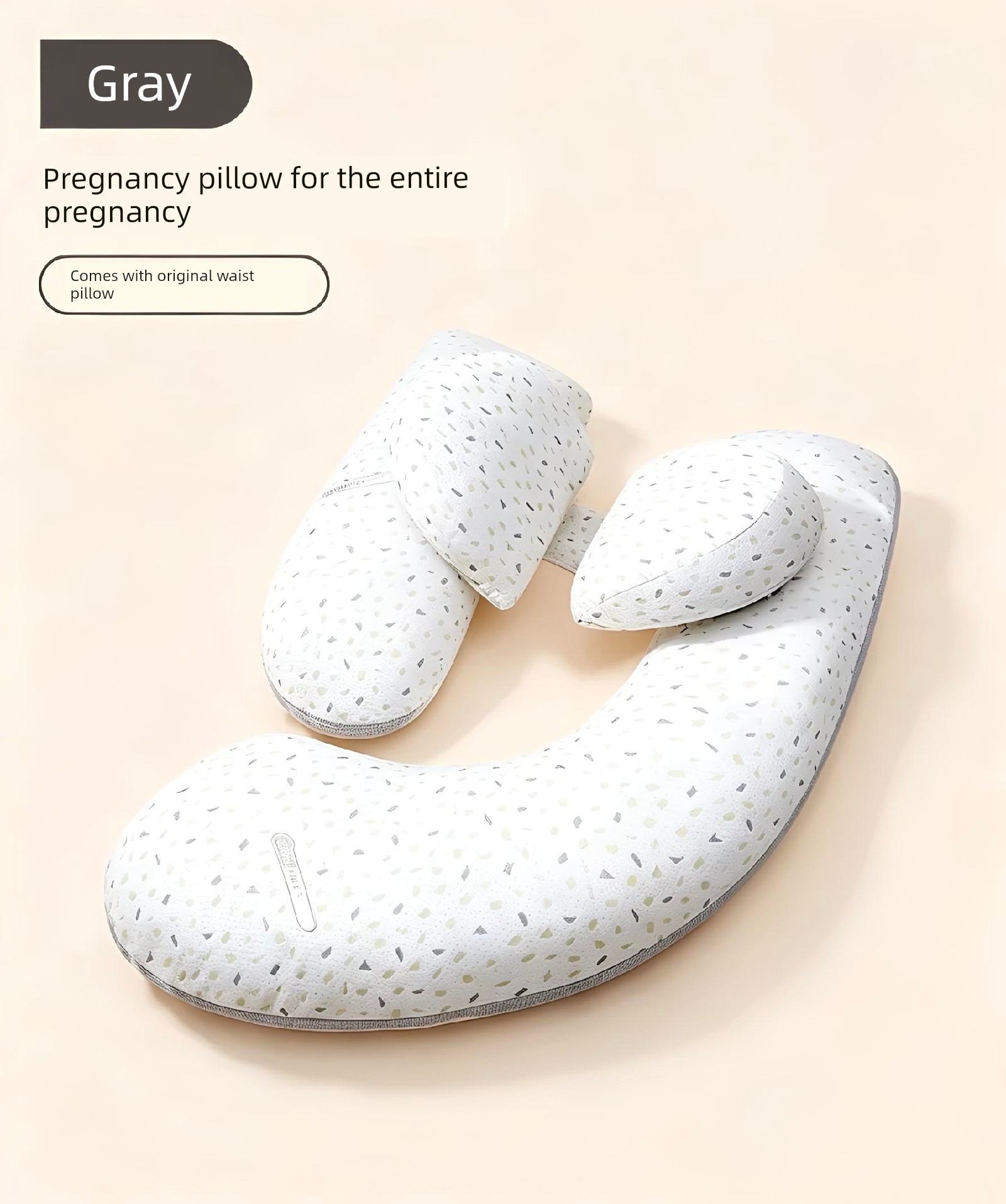 Invebaby Pregnancy Pillow for Waist Support, Side Sleeping, and Belly Support, Special Pillow for Sleeping during Pregnancy, Gift — 15