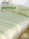 Summer ice silk bean doodle mat bed skirt three-piece set single machine washable summer cool pad air conditioning mat bed sheet pad
