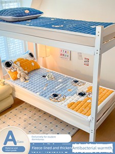 Milk Velvet Winter Fleece-Lined Bed Sheet, Single Piece, Thickened Coral Fleece Mattress Pad, Student Dormitory Bed Cove