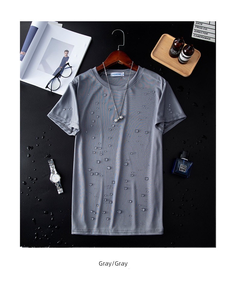 Three generations antifouling uneven sleeve length man Summer and Autumn T-shirt