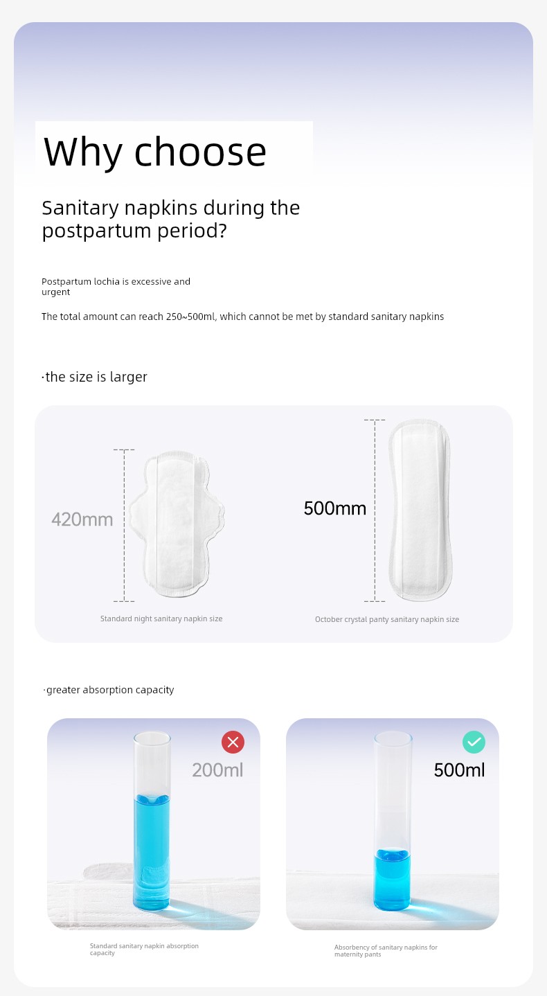 October Crystalline Discharge Lochia Menstrual Period Maternal Sanitary Napkin — 8
