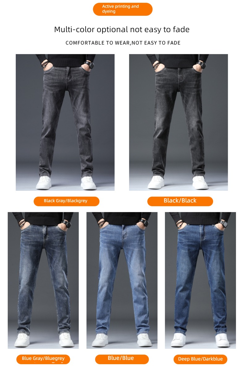 jeep JEEP black Autumn and winter trend Jeans