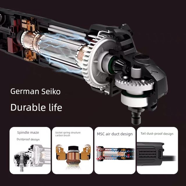 Kasheng KU699B Angle Grinder Parts 710W Grinder Rotor Stator Gear Head-shell Hand Grinder Accessories