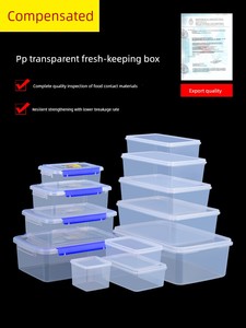 Commercial Plastic Transparent Rectangular Food Preservation Box