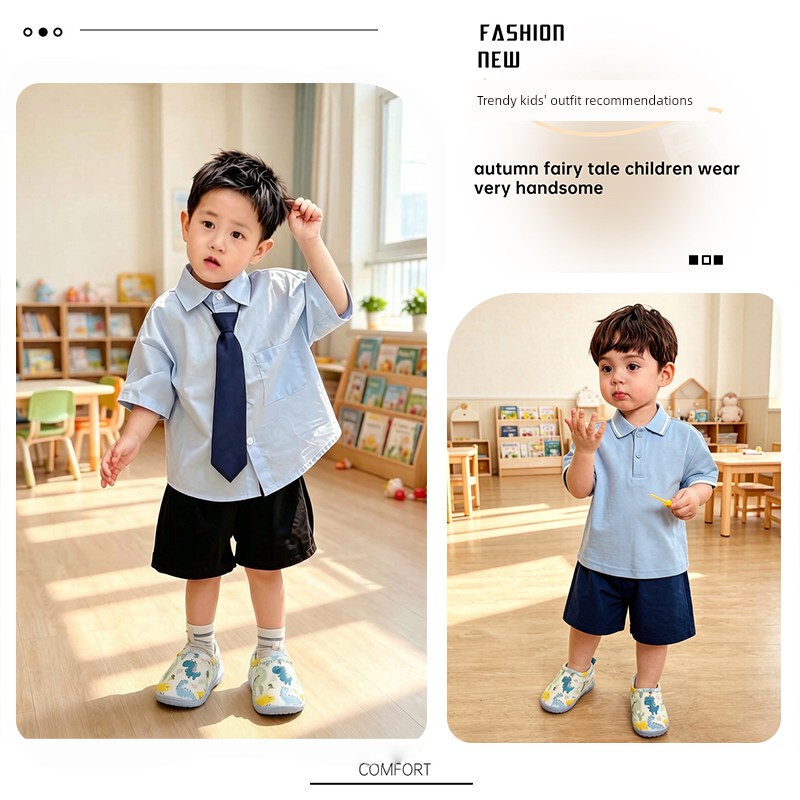Kindergarten Indoor Shoes for Boys, Lightweight Canvas Shoes for Toddlers Entering School, Cartoon Walking Shoes for Boys, 2026 New Model — 2