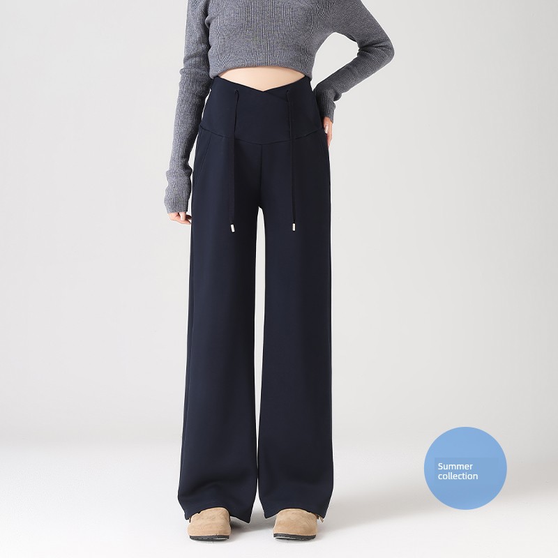 Maternity Pants for Summer, Thin Style for Outerwear, 2026 New Model, Low-Waist, Non-Tight, Straight Wide-Leg Pants for Petite Women, Suitable for Spring — 3