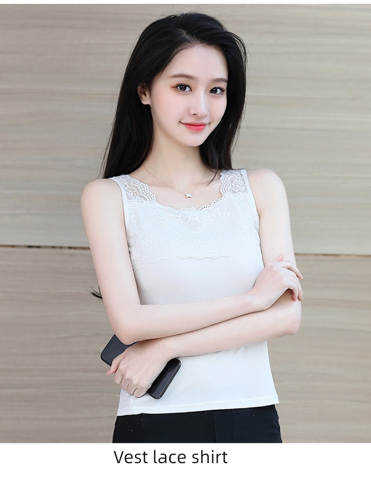 modal  Self-cultivation Inner lap Wear out Black and white vest