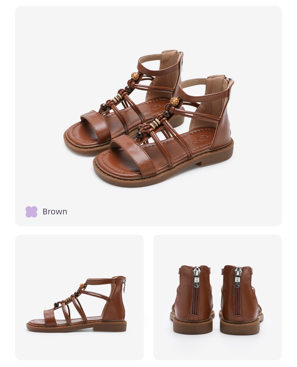 Girls' Sandals, Kidsren's Roman Shoes, 2026 New Models, Soft-Soled Shoes for Middle and Large Kidsren, Summer Shoes for Girls, Summer Shoes for Girls — 32