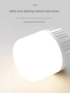 Led Light Bulb E27 Screw Base for Home and Factory Workshop Lighting, High-Power White and Warm Yellow Light, Super Brig