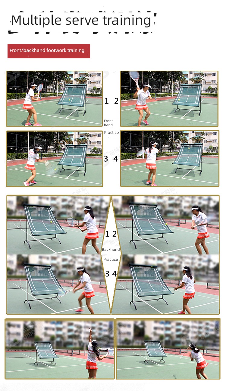 Spoas S518 rebound Inclined plane Tennis Trainer