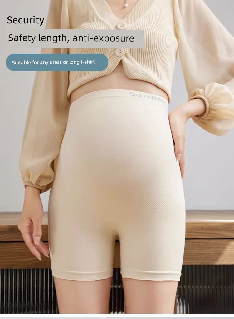All-Cotton Maternity Safety Shorts and Underwear Two-In-One, Four-Season Anti-Exposure Insurance Shorts for Outerwear — 10