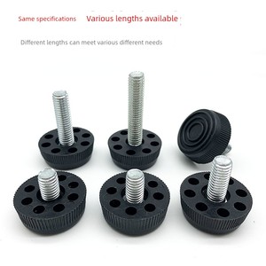 30 * M8 Adjustable Foot Pad Screw Foot Adjustable Foot Cup Plastic Fixed Foot Furniture Shelf Increased by Footstand Pla
