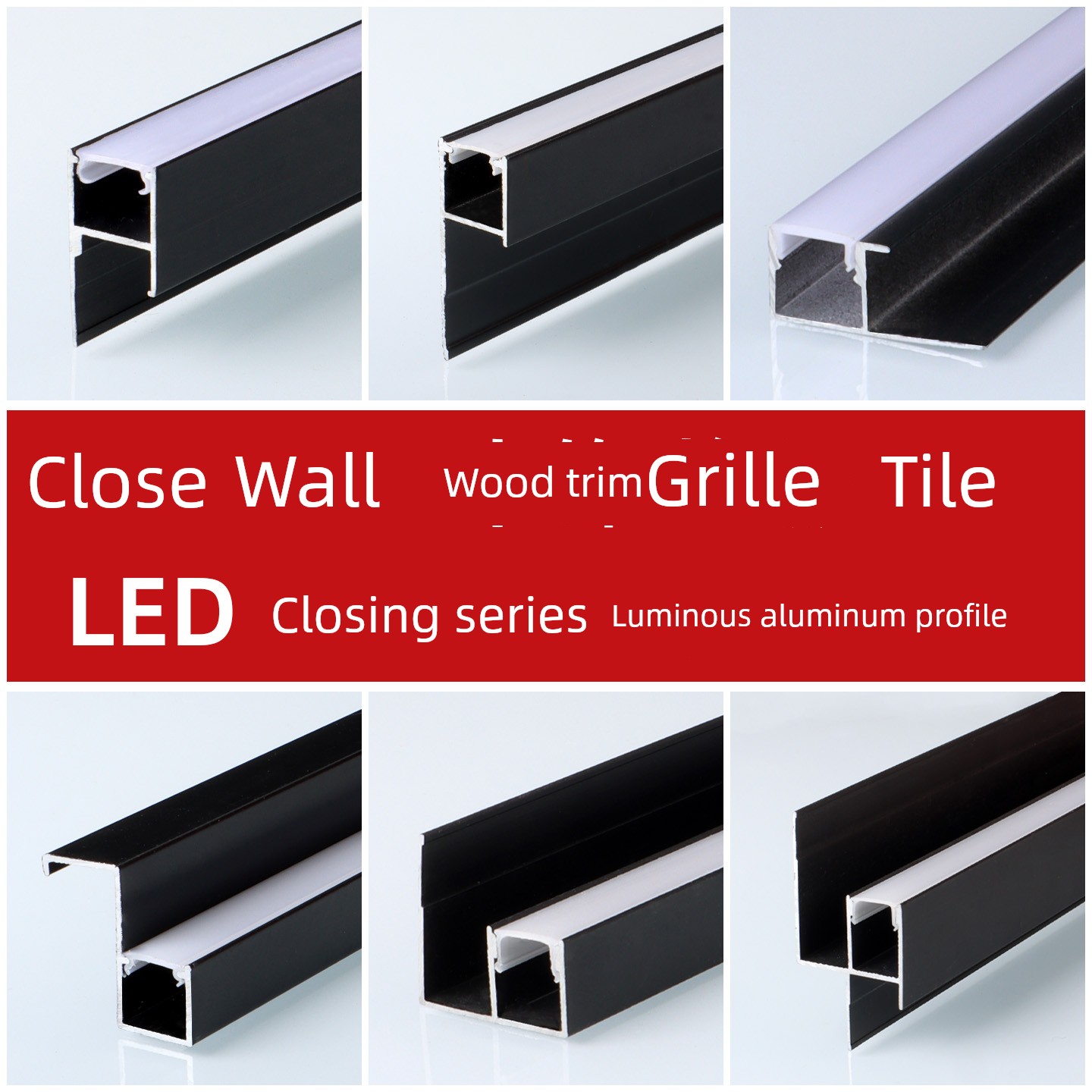 Wood Veneer Wallboard Yin and Yang Corner Waistline Bedside Wainscot Split Layer I-Shaped Grille Side Drawing Mouth Lamp Slot Light Strip Line Light
