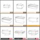 Storage box with lid storage box transparent acrylic kitchen cosmetics handy goods station snacks toys clothes book