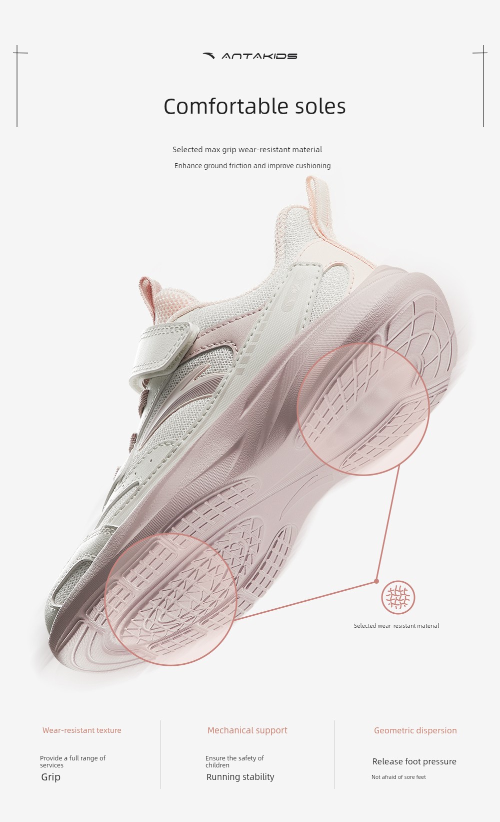 Anta Kids' Sports Shoes for Girls, 2026 Autumn Toddler Running Shoes, Baby Girl Shoes, Girls' Running Shoes — 11