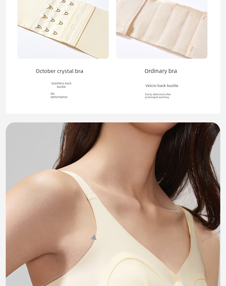 October Crystalline Breastfeeding Intimates Pregnant Women Postpartum Feeding Dedicated Bra Breastfeeding Breast Pump Intimates Hands-Free Bra — 15