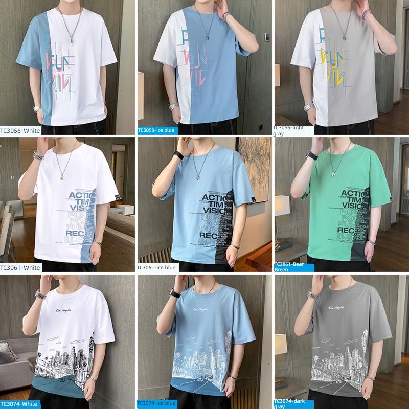NGGGN man ins Port style Put on your clothes Short sleeve T-shirt