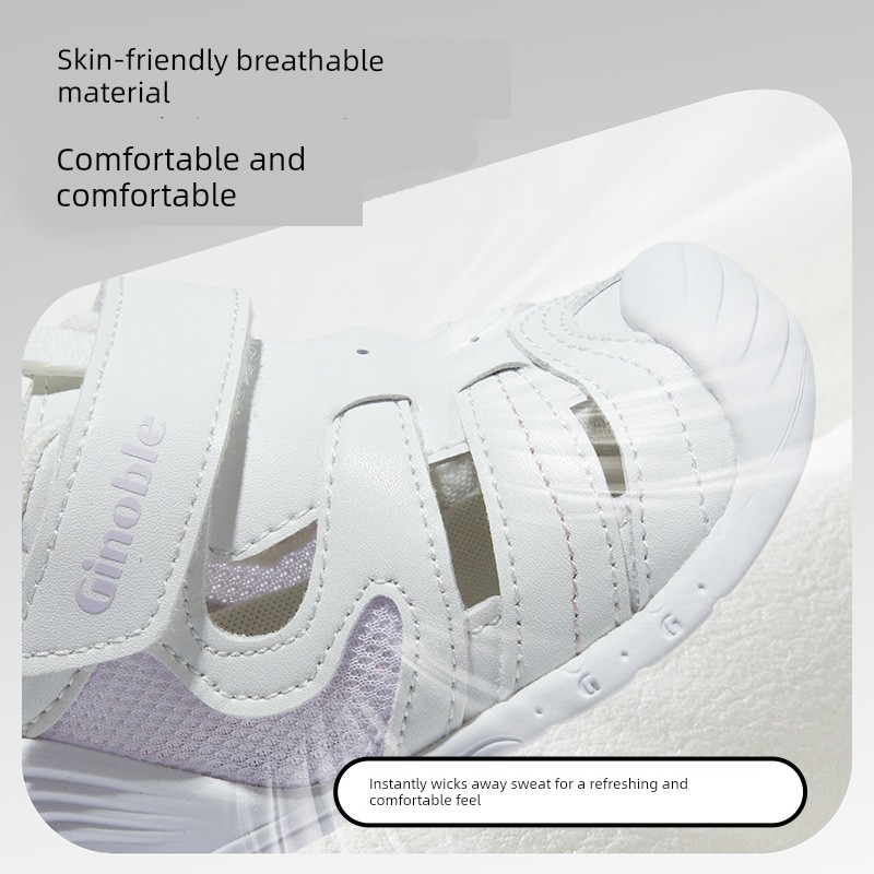 Jinopu Functional Shoes for Summer, Infants and Toddlers, Pre-Walking, Refreshing and Simple, Pampering Series, Key Shoes Gb2198