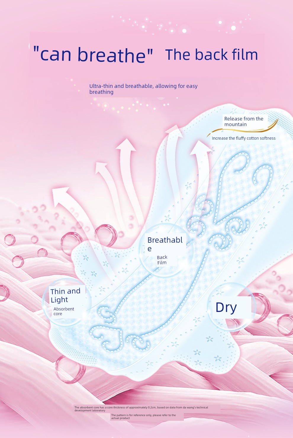 Dawang Elis Ailuxi Sanitary Napkins Ultra-Thin Light Feather Day and Night Use Comfort Pants Set Breathable Skin-Friendly Menstrual Pads — 14