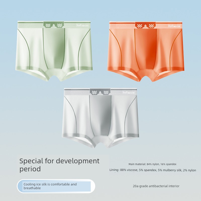 MiiOW Kids Youth Ice Silk Summer Children's Underwear — 5