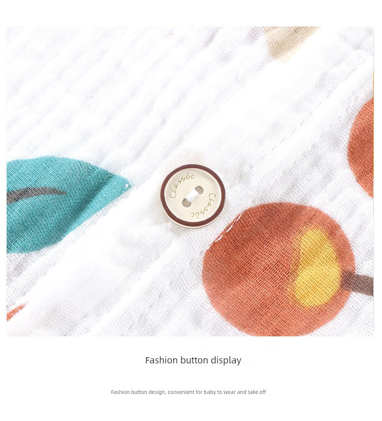 Thin Pure Cotton Summer Baby Long-Sleeved Air Conditioning Room Clothing Pajamas — 12