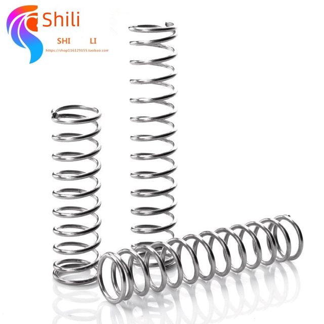 Stainless steel compression spring Compression spring wire diameter 1.2/1.5/2 outer diameter 8 10 14 16 18 20 22 25mm