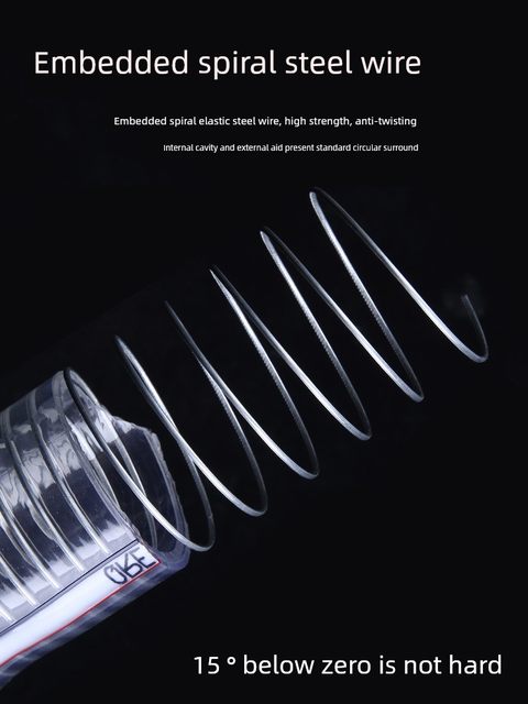 Pvc wire hose high temperature resistant plastic pipe water pipe oil resistant pipe steel wire pipe transparent vacuum pipe drainage spiral