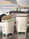 Dirty laundry basket household wheeled bathroom large-size dirty laundry basket dirty laundry storage basket large capacity laundry basket