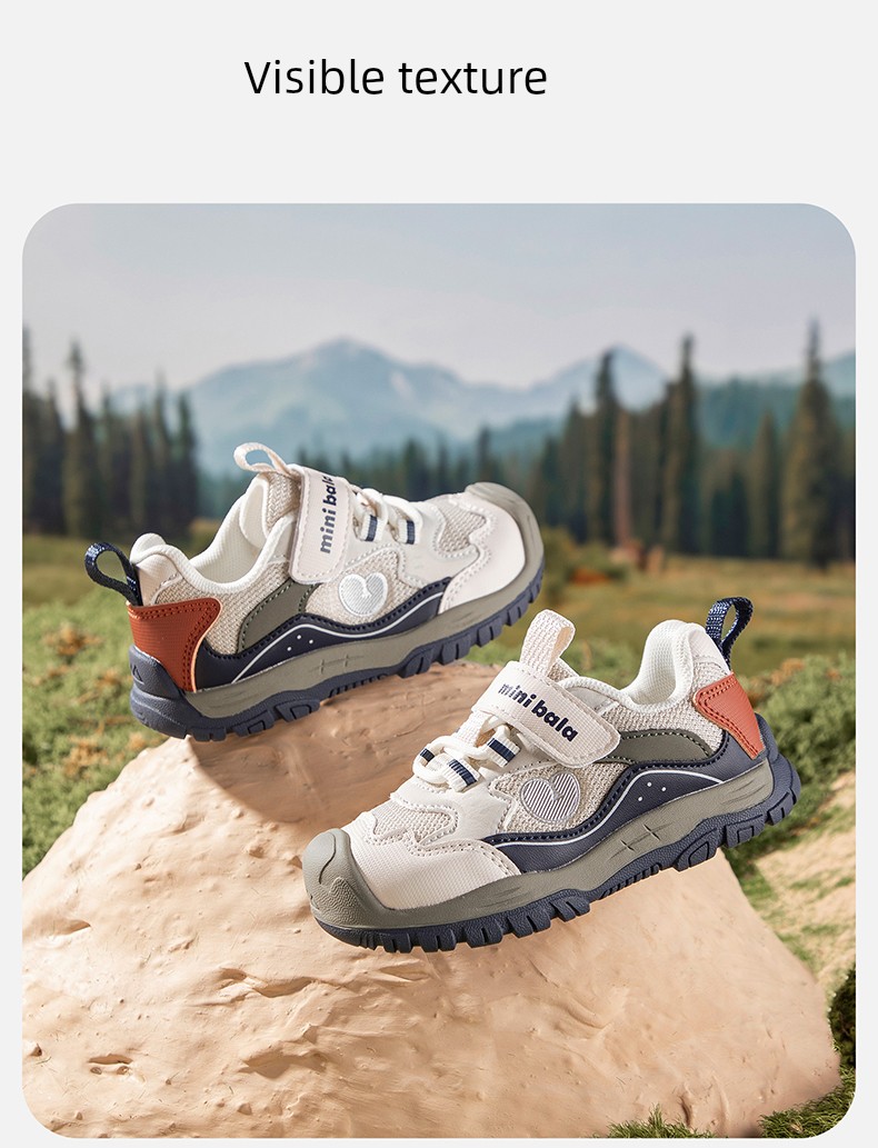 Mini Balabala Kidsren's Shoes 2026 Autum New Boys' Breathable Sports Shoes Mesh Baby Toddler Shoes — 9
