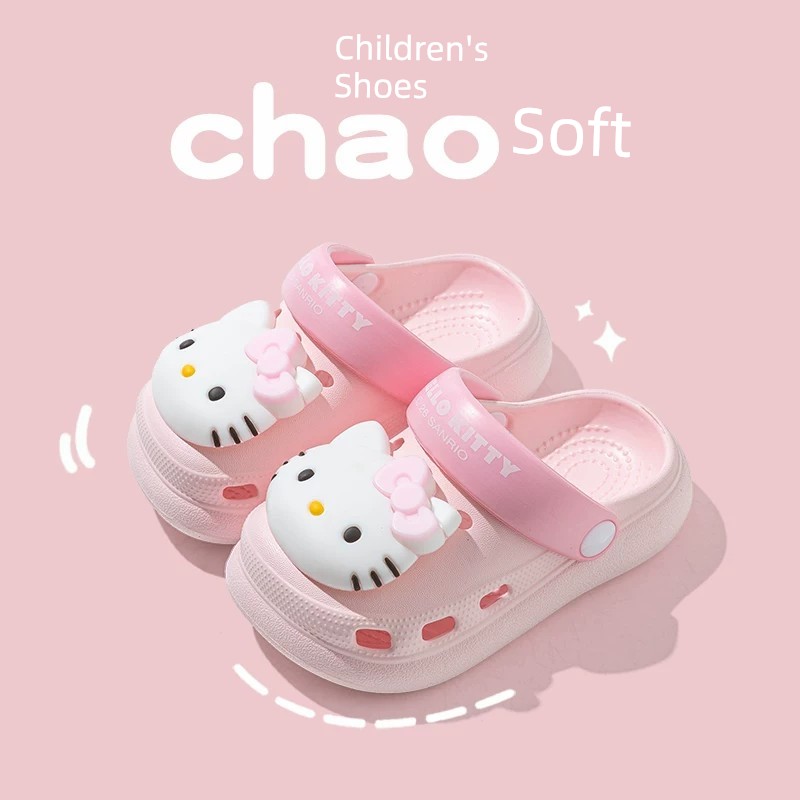 Hello Kitty Girls' Slippers for Children, Summer Indoor Non-Slip Slippers for Toddlers and Young Girls, Suitable for Home and Kindergarten — 4
