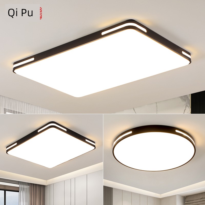 Qip Lighting Led Ceiling Light Bedroom Lamp Modern Simple and Elegant Living Room Lamp Master Bedroom Dining Room Full Spectrum Lighting Fixtures