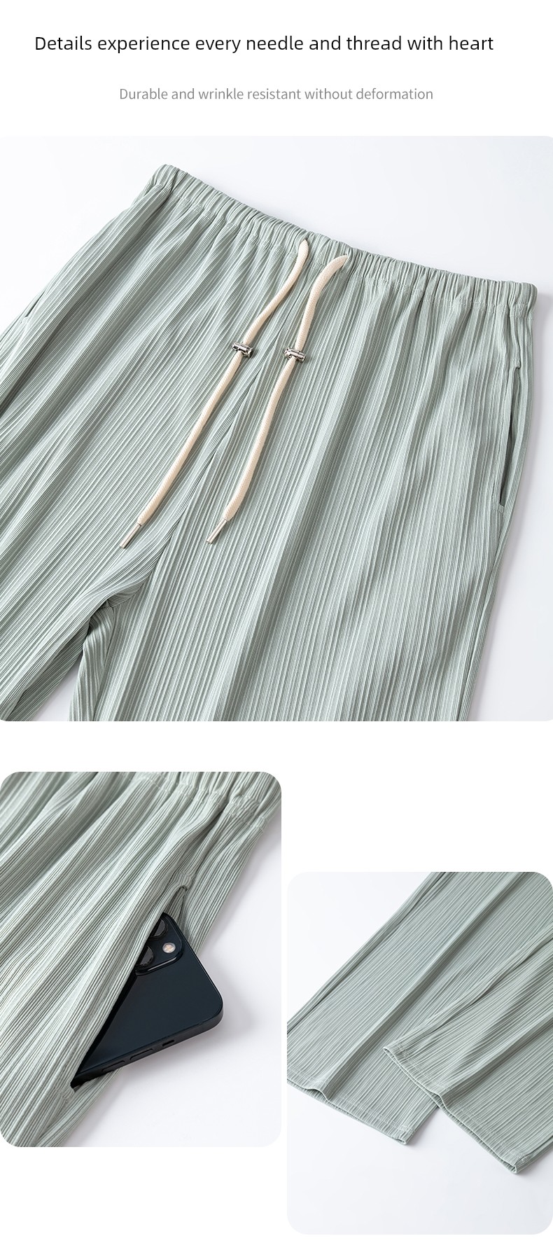 Pregnant Women's Pants Loose Pants Summer Thin Outwear Ice Silk Casual Pants Straight-Leg Pants Loose Anti-Mosquito Leggings Summer Wear — 14