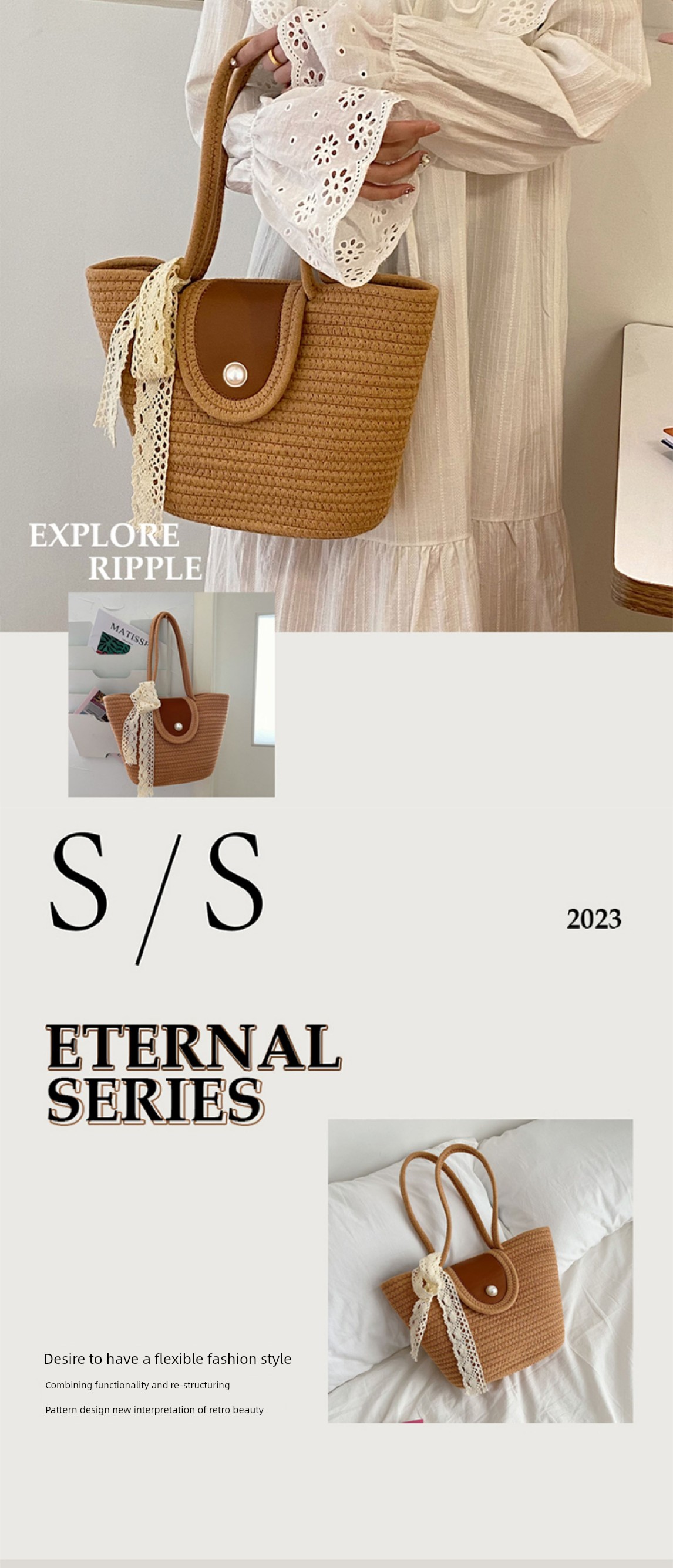 Small Shoulder Tote Bag Pearl Decor – Fashion FH