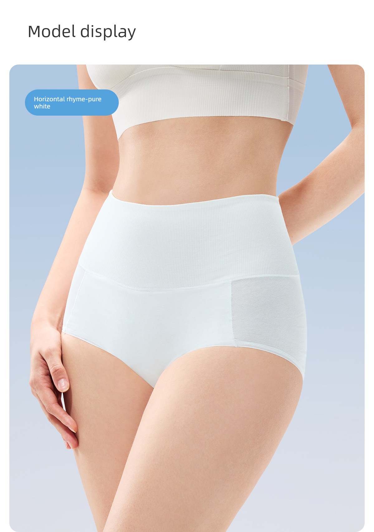 Jq Jingqi Postpartum High-Waisted Cotton Panties, Non-Abrasive, Extended Crotch, Tummy Control, Specially Designed for Cesarean Section during the — 25