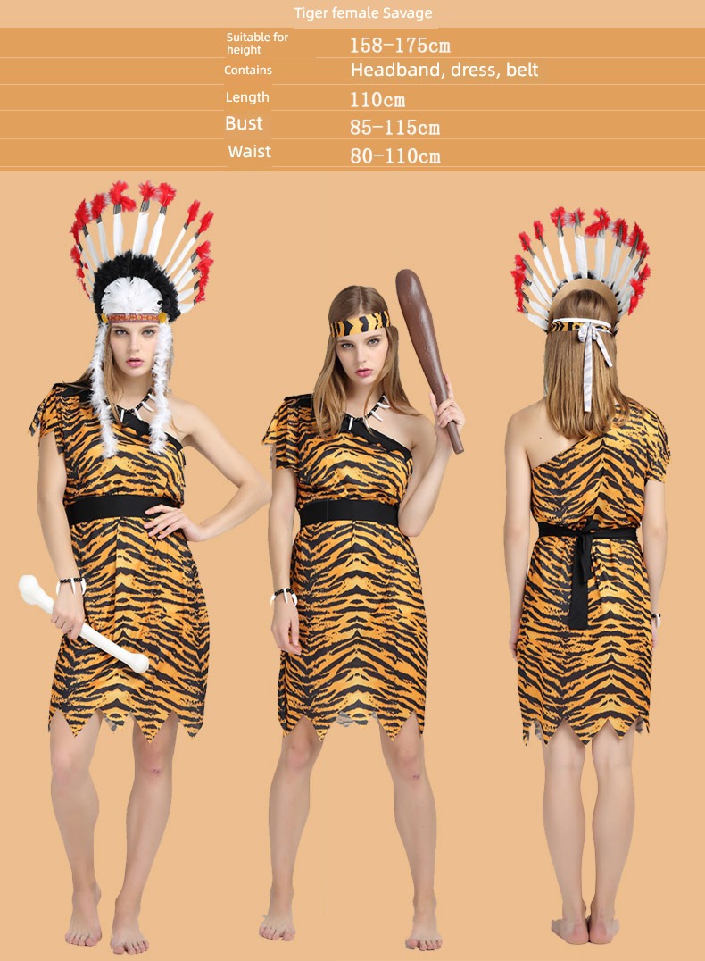 aboriginal The Humans Indian Leopard Print Halloween clothing
