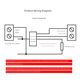 AC voltage and ammeter digital display dual display high-precision digital meter head AC500V 100A/50A with transformer