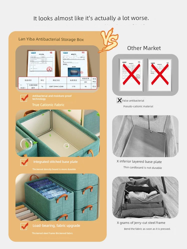 陽離子衣服收納箱 簡易衣櫥 7個裝 衣櫃分層整理盒