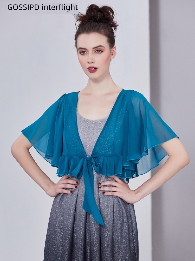 match braces skirt cloak Chiffon Ruffles have cash less than that is registered in the accounts Shawl