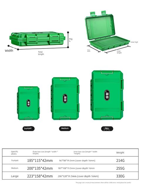 保联密封防水零件配件工具收纳盒小号小型精密仪器设备安全防护箱