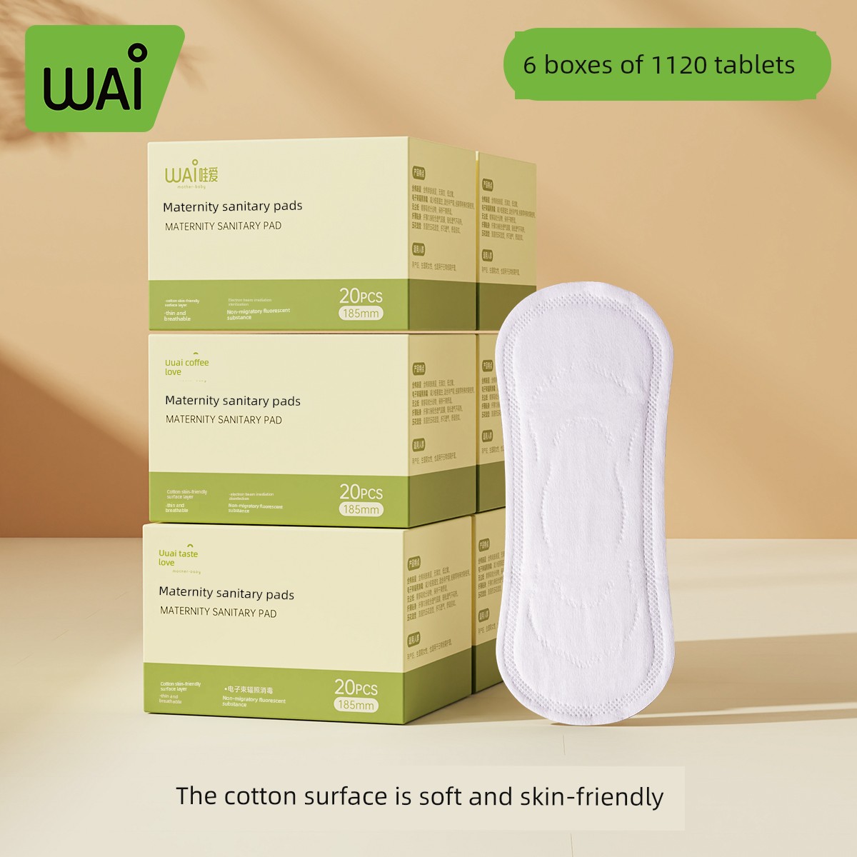 Wowai Maternity Sanitary Pads, Maternity Sanitary Napkins, Pregnancy Pads, Leak-Proof Widened and Lengthened Nursing Pads — 4