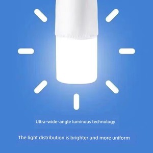 Led Light Bulb Super Bright Energy-Saving Lamp E27 Universal Large Screw Socket High-Brightness Cylindrical Led Light Wh
