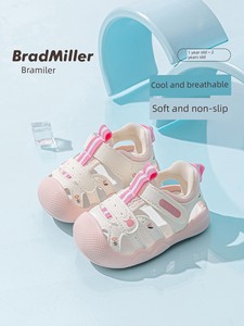 Baby Girl Sandals Summer Soft-Soled 1-2-3 Year Old Toddler Infant Closed-Toe Cute Toddler Functional Shoes