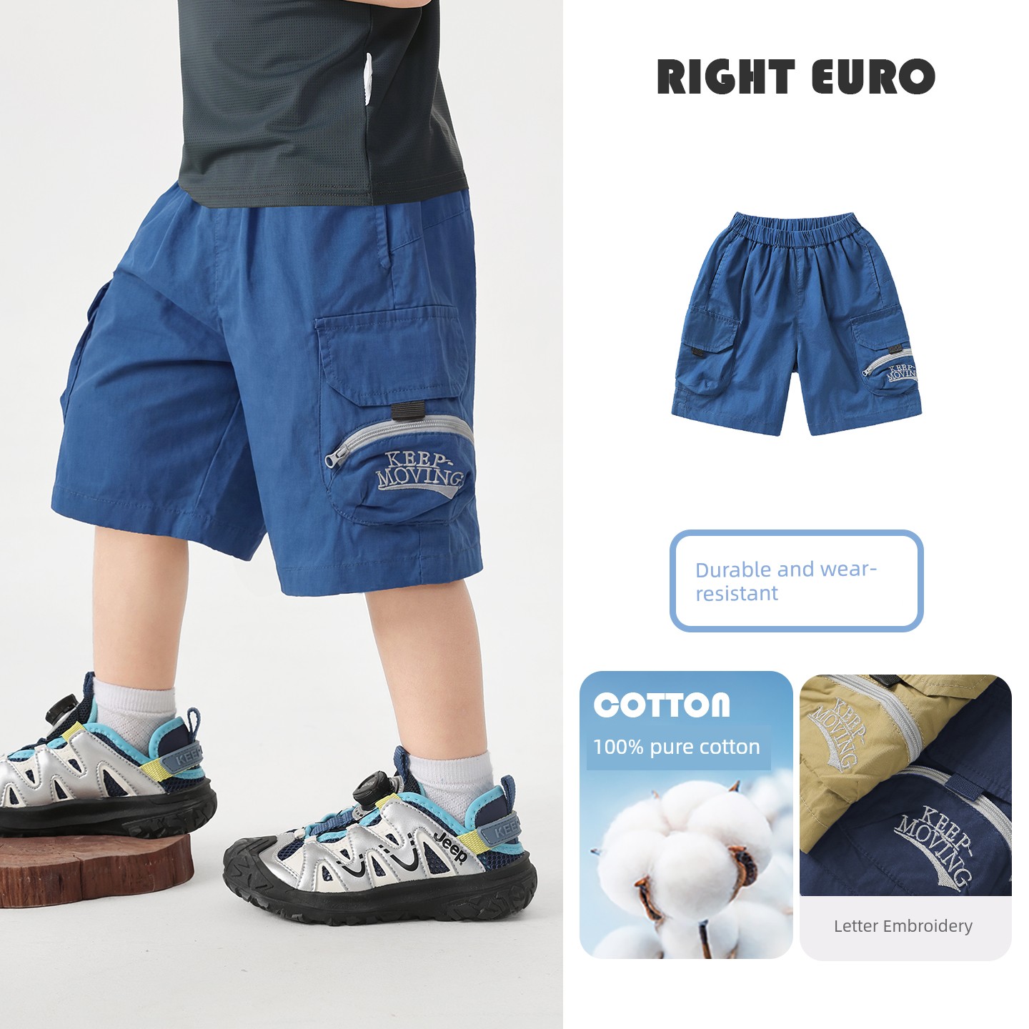 Boys' Shorts 2026 New Summer Style Baby Children's Clothing Pants Thin Summer Children's Outerwear Five-Point Shorts Trendy — 2