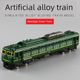 Alloy High-speed Railway Harmony Simulation Retro Green Skin Locomotive Subway Model Children's Metal Steam Train